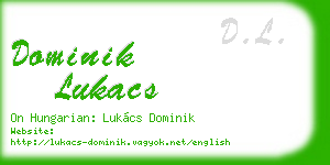 dominik lukacs business card