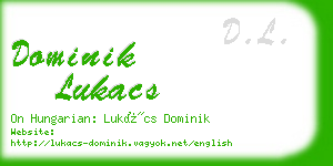 dominik lukacs business card